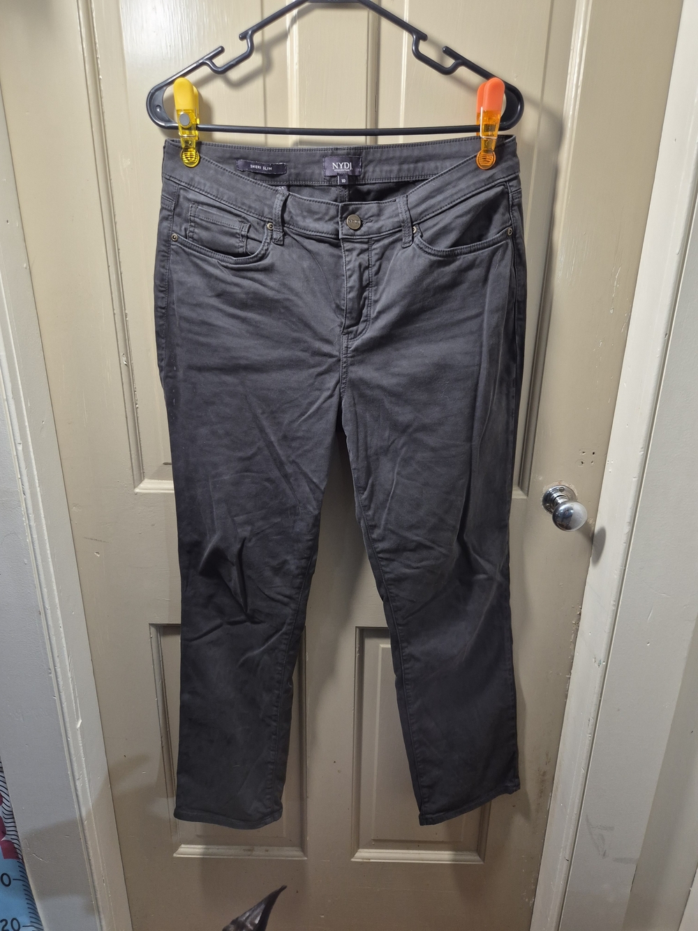 NYDJ Women's Gray Straight-Leg Jeans